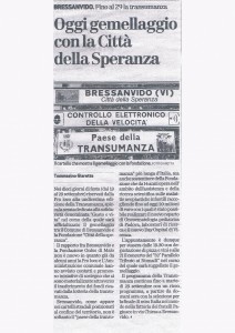GIORNALE DI VICENZA 24 SETTEMBRE 2009  